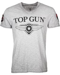 top gun - T-Shirt Hyper mit Patches (1-tlg) - Lyst