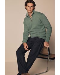 Next - Regular Fit Premium-Troyer aus 100 % Baumwolle (1-tlg) - Lyst