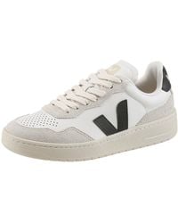 Veja - V-90 Sneaker Freizeitschuh, Schnürschuh Mit Kontrastbesatz An Ferse Und Seite - Lyst