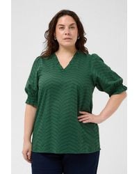 Kaffe - Kurzarmbluse Bluse Kurzarm Kcpenelopia Große Größen - Lyst