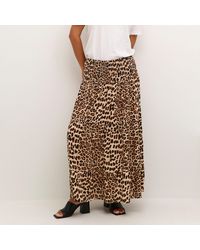 Kaffe - A-Linien-Rock KAmaxi Smock Skirt - Lyst