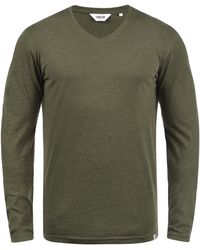 Solid - Langarmshirt SDBeda Longsleeve mit V-Ausschnitt - Lyst