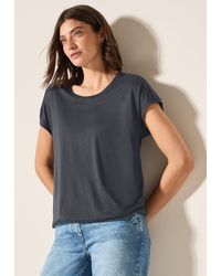 Cecil - T-Shirt mit elastischem Bund - Lyst