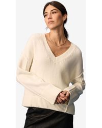 Next - Pullover Strickpullover mit V-Ausschnitt und Saumdetail (1-tlg) - Lyst