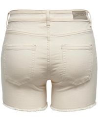 ONLY - Stoffhose ONLBLUSH MID SK RAW SHORTS NOOS - Lyst