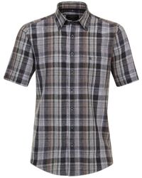 CASA MODA - Leinenhemd 944238500 Dezentes Karomuster Casual Fit / Normale Passform - Lyst