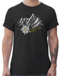 Shirtracer - T-Shirt Edelweiß Berge Wandern Wanderlust Berg ruft Alpen Mode für Oktoberfest - Lyst
