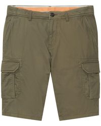 Tom Tailor - Chinoshorts Chino Cargo Shorts Kurze Twill Hose 5620 in Olive - Lyst