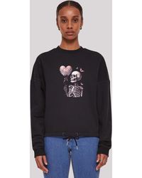 F4NT4STIC - Sweatshirt Skelett hält Herzballon Premium Qualität - Lyst