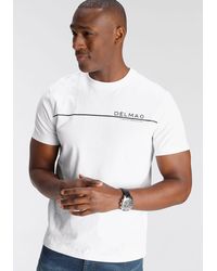 Delmao - T-Shirt mit modischem Brustprint - Lyst