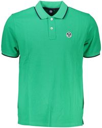 North Sails - Kurzarm-Poloshirt in Grün mit - Lyst