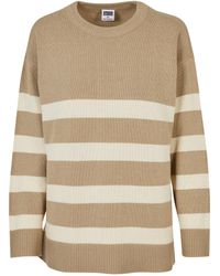 Urban Classics - Rundhalspullover Ladies Striped Knit Crew Sweater (1-tlg) - Lyst