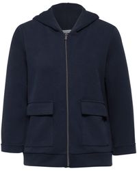Street One - Kurzarmshirt LTD QR silk look hoody jacket - Lyst