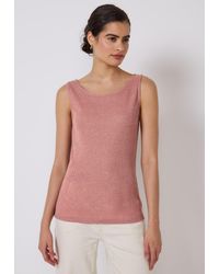 STREET ONE STUDIO - Rundhalsshirt mit Rundhalsausschnitt - Lyst