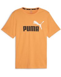 PUMA - T-Shirt ESS+ 2 COL LOGO TEE - Lyst