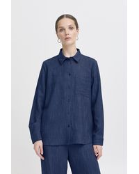 Ichi - IXREMI Moderne Hemdbluse - Lyst