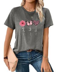 PYL - Kurzarmshirt St. Patricks Tag Casual T-Shirt mit Kleeblatt Print Tee - Lyst