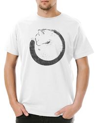 Urban Backwoods - Print- Cat Circle T-Shirt Meow Kitty Kitten Cats Katze Katzen Liebe - Lyst