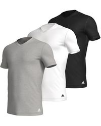 adidas - T-Shirt V-NECK (3-tlg) unterziehshirt unterhemd kurzarm - Lyst