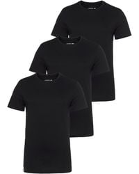 Lacoste - T-Shirt (3er-Pack) Atmungsaktives Baumwollmaterial für angenehmes Hautgefühl - Lyst