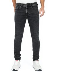 DIESEL - Skinny-fit-Jeans Superstretch Vintage Schwarz - Lyst