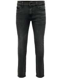Only & Sons - Jeans Slim Fit Denim Pants 7140 in Schwarz - Lyst