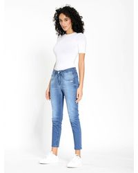 Gang - 5-Pocket- Jeans Amelie Cropped Glam Blue - Lyst