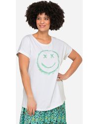Angel of Style - Rundhalsshirt T-Shirt oversized Smiley Rundhals - Lyst