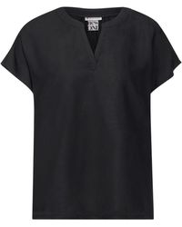 Street One - Blusenshirt QR Shirtblouse w splitneck sol - Lyst