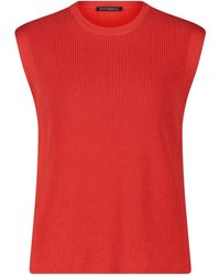 Betty Barclay - Sweatshirt Strickpullover Kurz ohne Arm, Poppy Red - Lyst