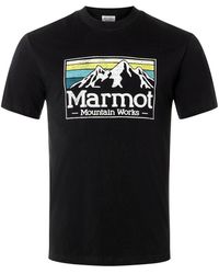 Marmot - Gradient Tee Short-Sleeve T-Shirt mit Marken-Logo - Lyst