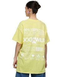 Worldclassca - Oversized T-Shirt lang Sommer Oberteil PRINT - DOG MUM 100% LOVE WALKING - Lyst