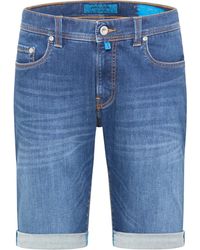 Pierre Cardin - 5-Pocket-Jeans LYON FUTUREFLEX SHORTS blue denim 3852 8860.05 - Lyst