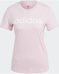 adidas - Adidas Sportswear T-Shirt LOUNGEWEAR ESSENTIALS SLIM LOGO - Lyst