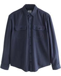 Next - Langarmhemd Langärmeliges Hemd aus Baumwoll-Modalgemisch (1-tlg) - Lyst