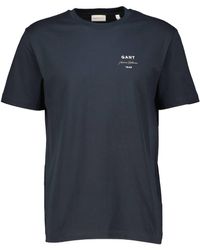 GANT - T-Shirt LOGO SCRIPT Regular Fit - Lyst