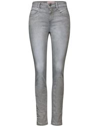 Street One - Regular-fit-Jeans Style QR York,hw,, light grey random wash - Lyst