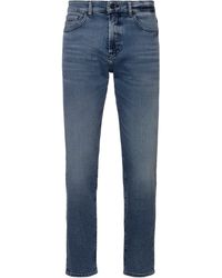 BOSS - ORANGE Straight-Jeans Maine BC mit BOSS Leder-Badge - Lyst