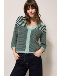 Cecil - Strickjacke mit Streifenmuster - Lyst