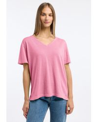 Frieda & Freddies - T-Shirt Pullover mit Label-Applikationen - Lyst