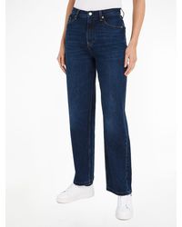 Tommy Hilfiger - Jeans RELAXED STRAIGHT HW PAM mit Logo-Badge - Lyst