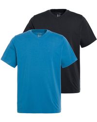 JP1880 - Shirt T-Shirts Basic 2er-Pack V-Ausschnitt Halbarm (2-tlg) - Lyst
