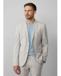 S.oliver - .Oliver BLACK LABEL Sakko s.O PURE: Anzugsakko aus kariertem Stretch-Gewebe - Lyst
