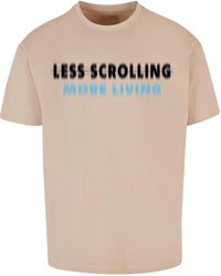 2Y Studios - T-Shirt Less Scrolling Oversize Tee (1-tlg) - Lyst