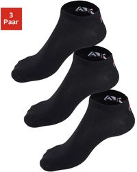 Sneakersocken (3 Paar) mit eingestricktem Logo an der Ferse - Schwarz Sneakersocken (3 Paar) mit eingestricktem Logo an der Ferse - Schwarz