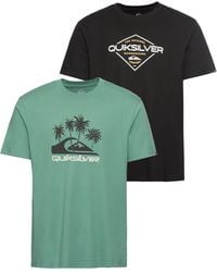 Quiksilver - T-Shirt (Packung, 2-tlg., 2er-Pack) - Lyst