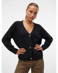 Vero Moda - Strickjacke VMBOOM LS V-NECK BUTTON CARDIGAN GA NOOS - Lyst