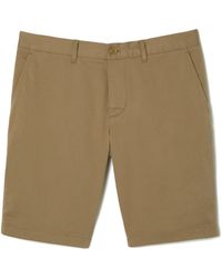 Lacoste - Golfshorts Cotton Shorts Braun - Lyst