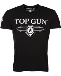 top gun - T-Shirt Hyper mit Patches (1-tlg) - Lyst