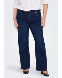 Only Carmakoma - High-waist- CARWILLY HW WIDE JEANS CRO NOOS - Lyst